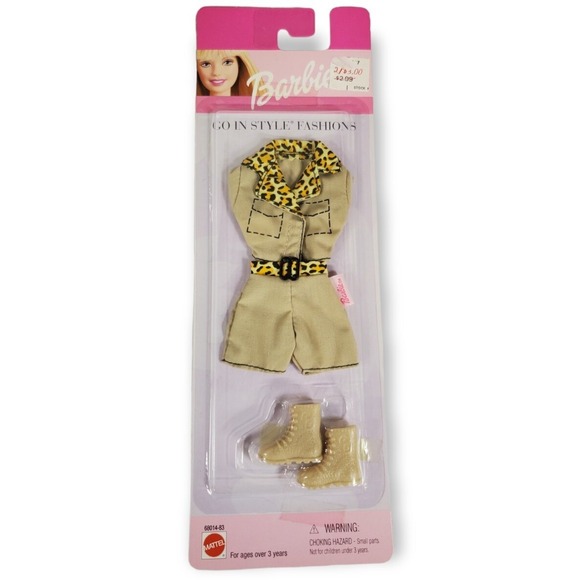 Mattel Other - 1999 Barbie Mattel Go In Style Fashions 68014-83 Tan Top, Shorts, and Boots NIP